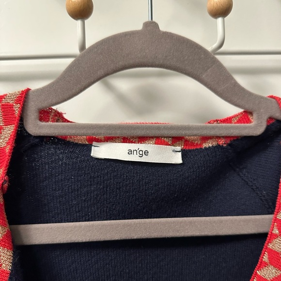 An’ge Open-front Cardigan with contrast trim (Medium/Large) - Picture 3 of 3